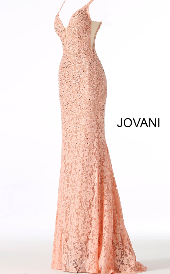 Perri Lace Fitted Jovani Prom Dress 48994